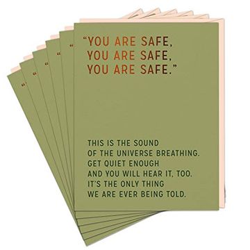 portada Elizabeth Gilbert you are Safe Card (Pack of 6) (en Inglés)
