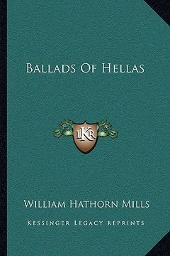 portada ballads of hellas (en Inglés)