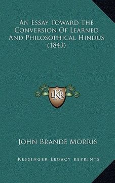 portada an essay toward the conversion of learned and philosophical hindus (1843)