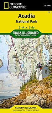 portada Acadia National Park: Trails Illustrated National Parks (National Geographic Trails Illustrated Map) (en Inglés)