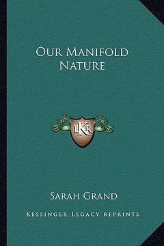 portada our manifold nature (en Inglés)