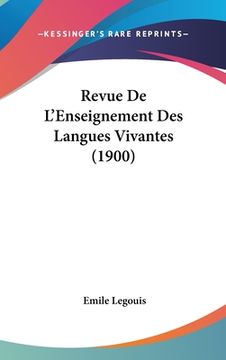 portada Revue De L'Enseignement Des Langues Vivantes (1900) (en Francés)