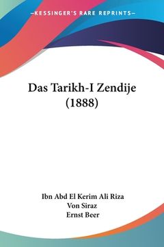 portada Das Tarikh-I Zendije (1888)