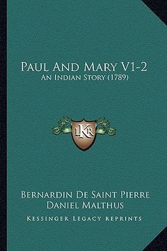 portada paul and mary v1-2: an indian story (1789) (en Inglés)
