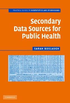 portada secondary data sources for public health: a practical guide (en Inglés)