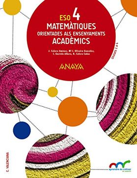 portada Matemàtiques orientades als ensenyaments acadèmics 4. (Paperback)
