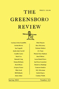 portada The Greensboro Review: Number 113, Spring 2023 (in English)
