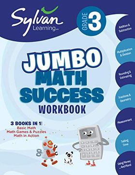 portada Third Grade Super Math Success (Sylvan Super Workbooks) (Sylvan Learning) (en Inglés)