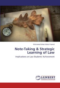portada note-taking & strategic learning of law (en Inglés)