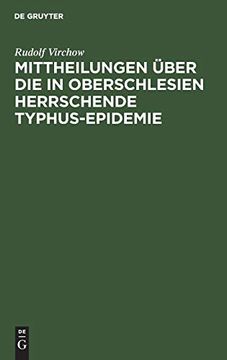portada Mittheilungen Über die in Oberschlesien Herrschende Typhus-Epidemie (en Alemán)