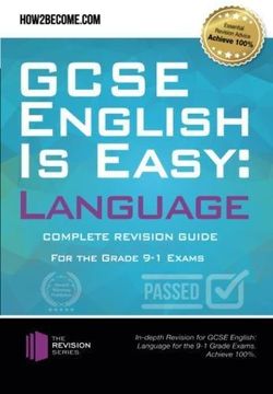 portada GCSE English is Easy: Language: Complete Revision Guidance for the grade 9-1 Exams. (Paperback) (in English)