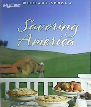 portada Savoring America. Recipes and Reflections on American Cooking. Illustrations: Marlene Mcloughlin. Recipes photography: Noel Barnhurst.