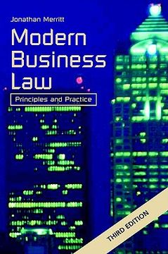 portada modern business law 3rd ed: principles and practice (in English)