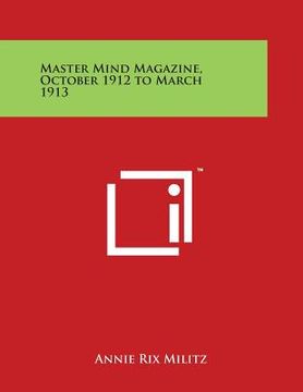 portada Master Mind Magazine, October 1912 to March 1913