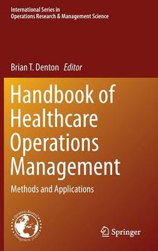 portada handbook of healthcare operations management: methods and applications