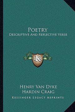 portada poetry: descriptive and reflective verse (in English)
