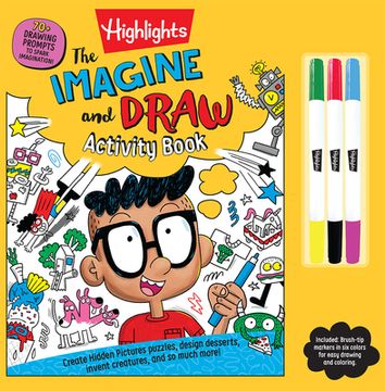 portada The Imagine and Draw Activity Book (Highlights Imagination Activity Books) (en Inglés)