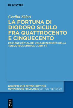 portada La fortuna di Diodoro Siculo fra Quattrocento e Cinquecento (en Italiano)