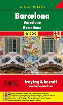 portada Barcelona City Pocket, plano callejero de bolsillo, plastificado. Escala 1:10.000. Freytag & Berndt.