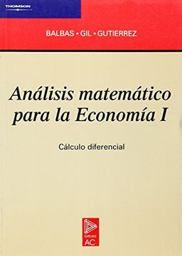 portada Análisis Matemático Para la Economía i