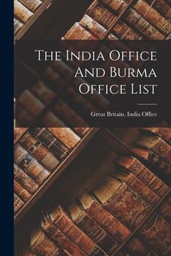 portada The India Office And Burma Office List (en Inglés)