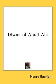 portada diwan of abu'l-ala (en Inglés)