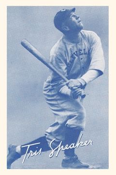 portada Vintage Journal Tris Speaker, Baseball Player (en Inglés)