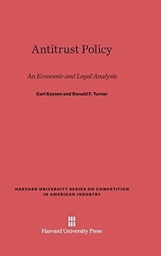 portada Antitrust Policy (Harvard University Series on Competition in American Industr) 