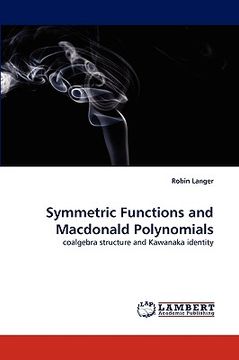 portada symmetric functions and macdonald polynomials (en Inglés)