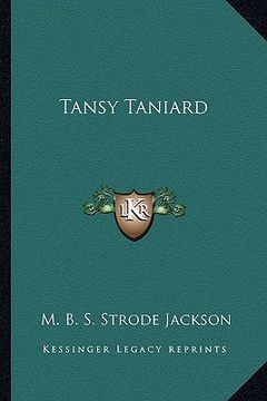 portada tansy taniard (in English)