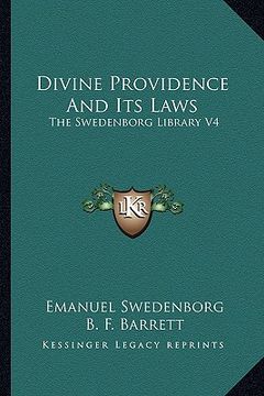 portada divine providence and its laws: the swedenborg library v4