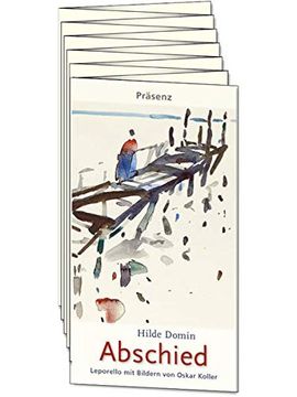 portada Abschied: Leporello mit Bildern von Oskar Koller und Texten von Hilde Domin (en Alemán)