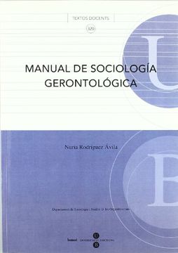 portada Manual de sociología gerontológica