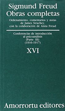 portada Obras Completas de Sigmund Freud - Volumen Xvi: Conferencias de Introducción al Psicoanálisis (Parte Iii) (1 (in Spanish)