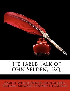 portada the table-talk of john selden, esq (in English)