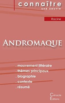portada Fiche de Lecture Andromaque de Racine (Analyse Littéraire de Référence et Résumé Complet) (Connaître une Oeuvre) (in French)