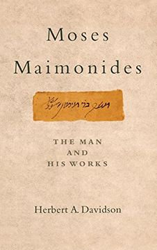 portada Moses Maimonides: The man and his Works (in English)