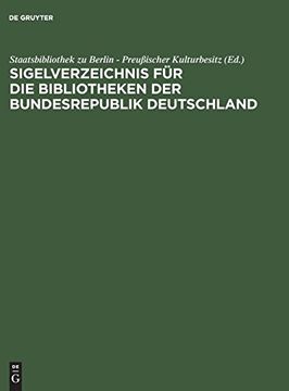 portada Sigelverzeichnis für die Bibliotheken der Bundesrepublik Deutschland (en Alemán)