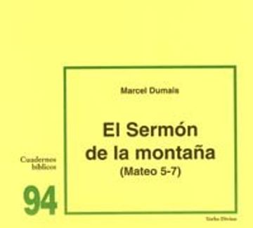 portada El Sermón de la montaña (Mt 5-7): Cuaderno Bíblico 94 (Cuadernos Bíblicos)