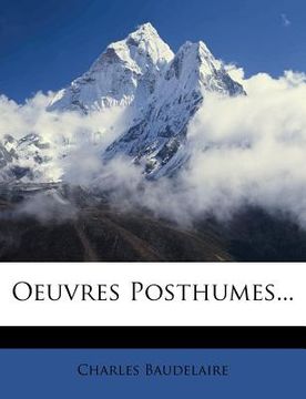 portada Oeuvres Posthumes... (in French)