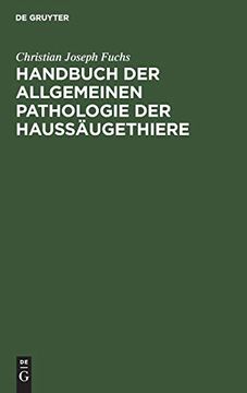 portada Handbuch der Allgemeinen Pathologie der Haussäugethiere (in German)