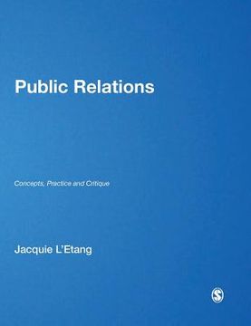 portada Public Relations: Concepts, Practice and Critique (en Inglés)