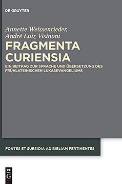 portada Fragmenta Curiensia ein Beitrag zur Sprache und Übersetzung des Frühlateinischen Lukasevangeliums (en Alemán)