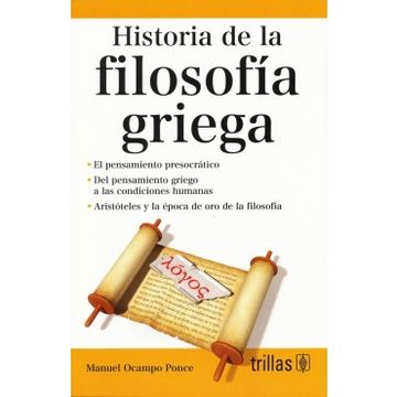 portada Historia De La Filosofia Griega