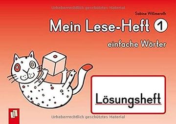 portada Mein Lese-Heft 1 - Einfache Wörter - Lösungsheft (en Alemán)
