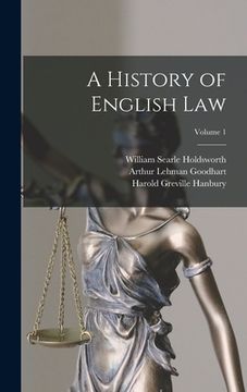 portada A History of English Law; Volume 1 (en Inglés)