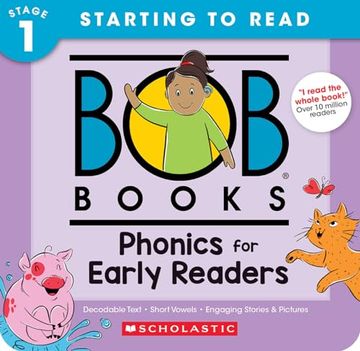 portada Bob Books - Phonics for Early Readers box set | Phonics, Ages 4 and up, Kindergarten (Stage 1: Starting to Read) 