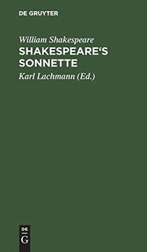portada Shakespeare's Sonnette (en Alemán)