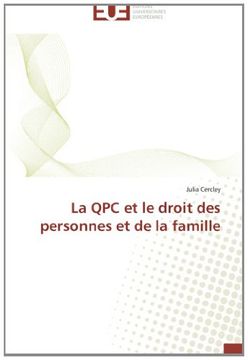 portada La Qpc Et Le Droit Des Personnes Et de La Famille