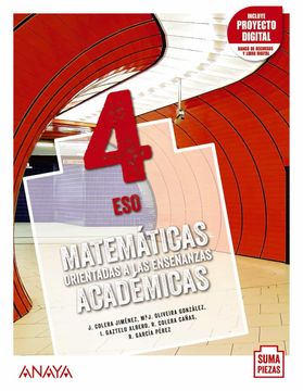 portada Matemáticas Orientadas a las Enseñanzas Académicas 4. + Dual Focus. (en Inglés)